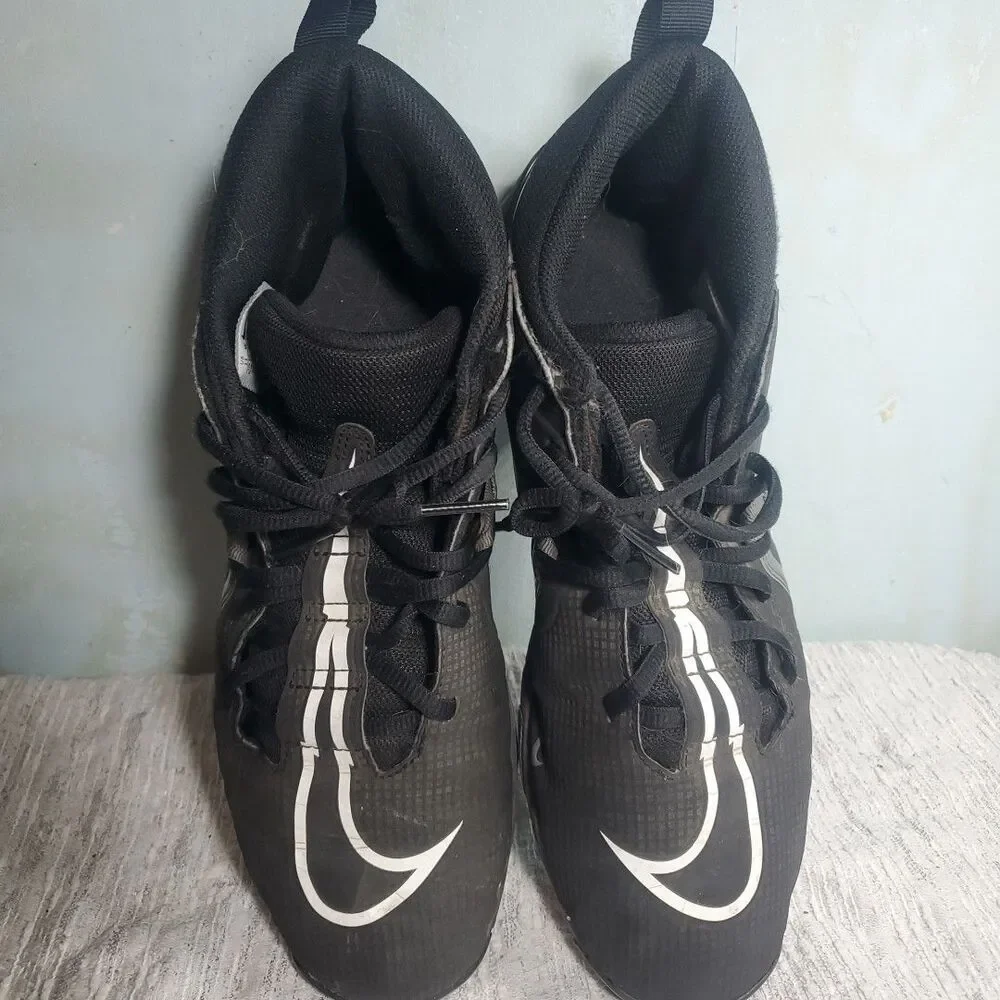 Nike Fast Flex‎ Alpha Mens Football Cleats Sz 11 Black White CV0582-010
